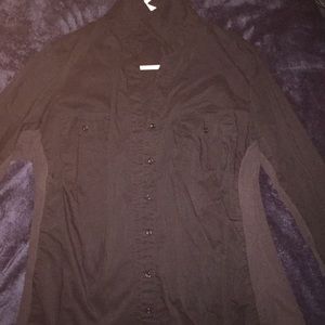 Black button up